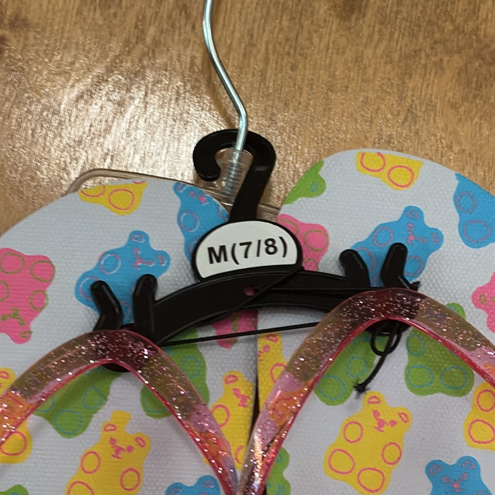 Colorful Kids Junior Flip Flops M (7/8) - Picture 4 of 10